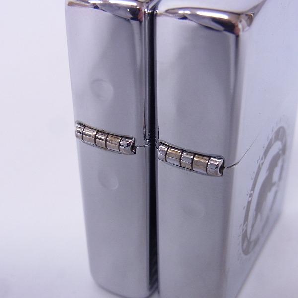 実際に弊社で買取させて頂いたZIPPO/ジッポー HUNTING WORLD/ハンティングワールド 鏡面加工 02/03年製 2点セット の画像 3枚目