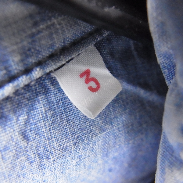 実際に弊社で買取させて頂いたBLUE BLUE/ブルーブルー 加工ウエスタン インディゴ 長袖シャツ 3の画像 3枚目