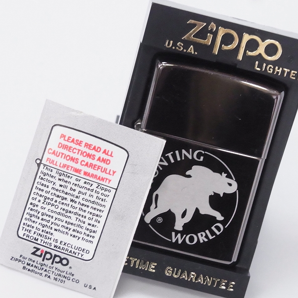 実際に弊社で買取させて頂いたZIPPO/ジッポー HUNTING WORLD/ハンティングワールド 03年製の画像 6枚目