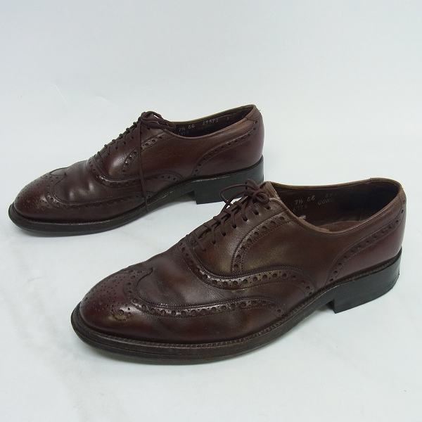 実際に弊社で買取させて頂いたAllen Edmonds/アレンエドモンズ ウィングチップ レザーシューズ 7.5EEの画像 3枚目
