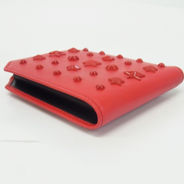 実際に弊社で買取させて頂いたJIMMY CHOO/ジミーチュウ ALBANY/アルバニー スタースタッズ 2つ折り財布/ウォレットの画像 3枚目