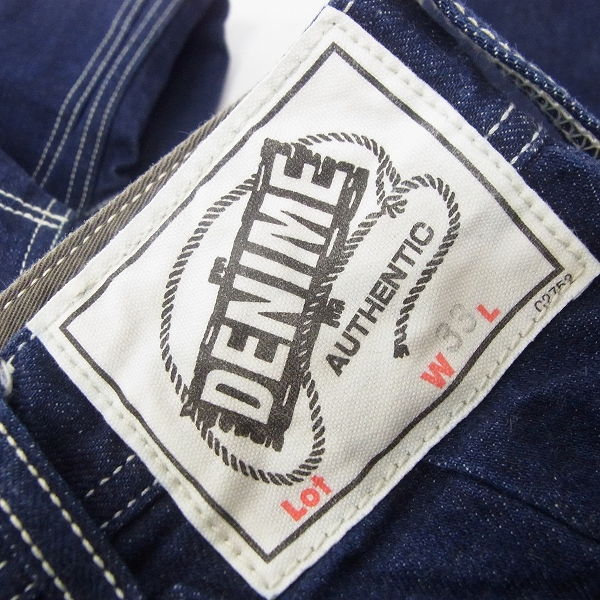 実際に弊社で買取させて頂いたDENIME/ドゥニーム インディゴ ペインター デニムパンツ 33の画像 2枚目