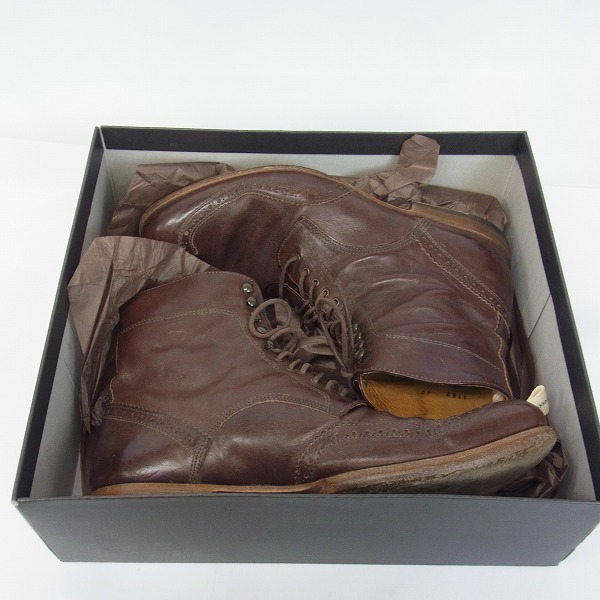 実際に弊社で買取させて頂いたEDIFICE/エディフィス RINGHIO レザーブーツ 1152/40の画像 7枚目