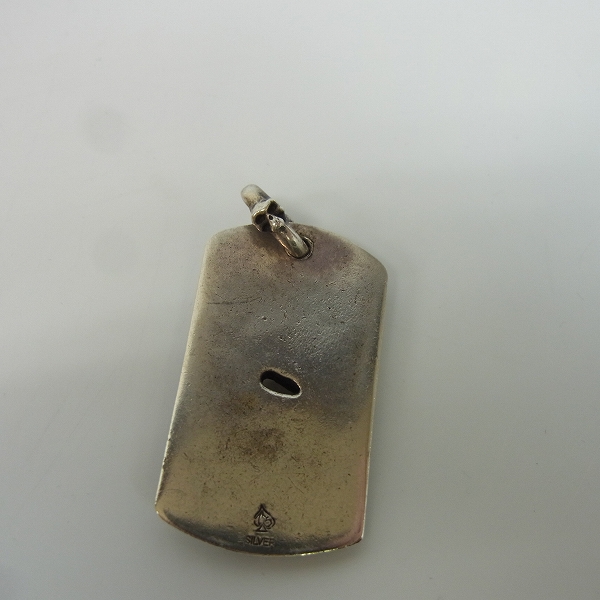 実際に弊社で買取させて頂いたTHIRTEEN DESIGNS/サーティーンデザインズ スカル ドッグタグ ペンダントの画像 2枚目