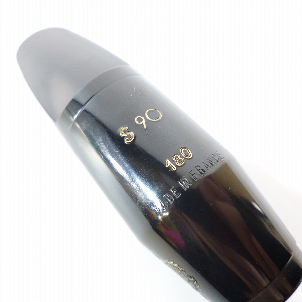 実際に弊社で買取させて頂いたSELMER/セルマー ALTO S90 180 アルトサックス用マウスピース  メーカー詳細不明プラキャップ/リガチャー付きの画像 3枚目