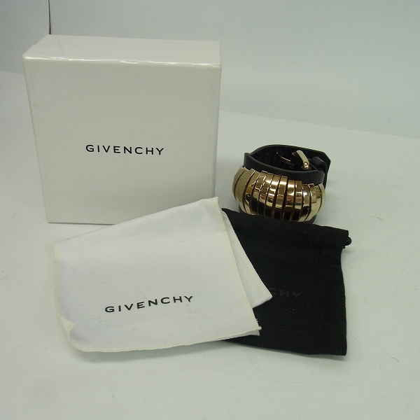 実際に弊社で買取させて頂いたGIVENCHY/ジバンシー カウレザー バックルブレスレットの画像 6枚目