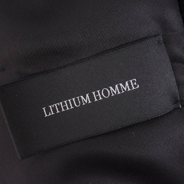 実際に弊社で買取させて頂いたLithium homme/リチウムオム MILIOR ヘビーメルトン Pコート 46の画像 2枚目