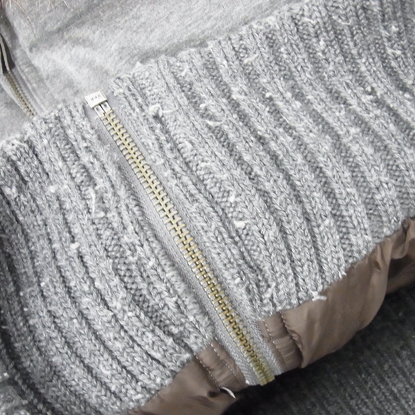 実際に弊社で買取させて頂いたBURBERRY BLUE LABEL/バーバリーブルーレーベル ファー付ダウンベスト 38の画像 5枚目