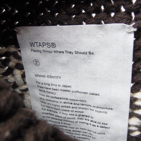 WTAPS/ダブルタップス 14AW COWICHAN/SWEATER. WOOL/カウチンニット