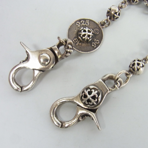 実際に弊社で買取させて頂いた【ギャラ付き】A&G/エー&ジー クロスボール ウォレットチェーン 2クリップ カスタムの画像 1枚目