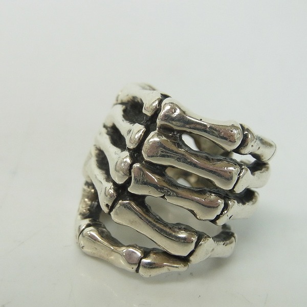 実際に弊社で買取させて頂いたCRAZY PIG/クレイジーピッグ BONE HAND/ボーンハンド リング 8.5号