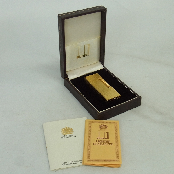実際に弊社で買取させて頂いたDunhill/ダンヒル ROLLA GAS/ローラ ガス ライター ハンマートーン USRE24163の画像 4枚目