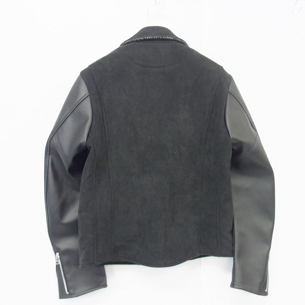 実際に弊社で買取させて頂いたeYe COMME des GARCONS JUNYA WATANABE MAN/ジュンヤワタナベ 16AW ダブルライダースジャケット Sの画像 1枚目