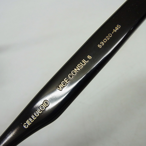 実際に弊社で買取させて頂いたOLIVER GOLDSMITH/オリバーゴールドスミス 眼鏡/メガネフレーム VICE CONSUL-S Neroの画像 4枚目