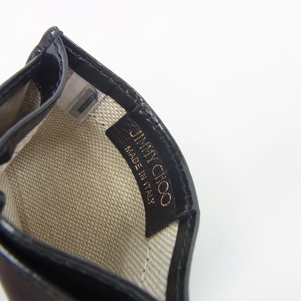 実際に弊社で買取させて頂いたJIMMY CHOO/ジミーチュウ UMIKA レザーカード ホルダー/ケースの画像 5枚目