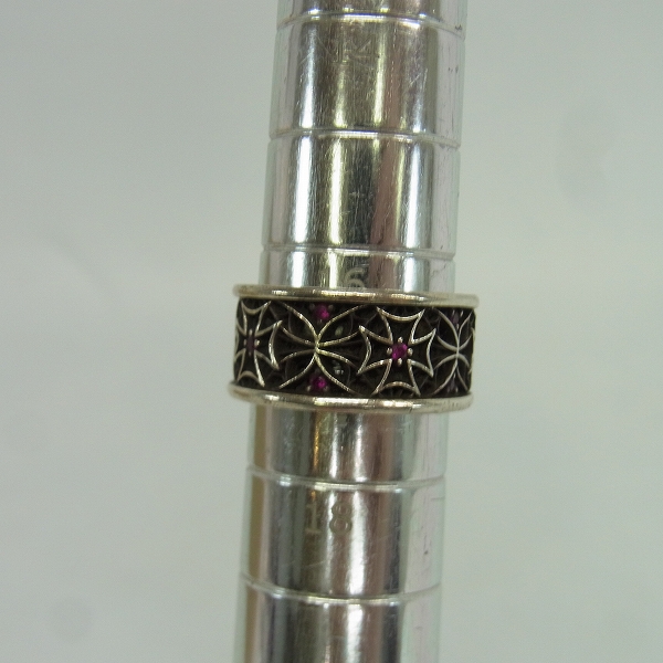 実際に弊社で買取させて頂いたDEAL DESIGN/ディールデザイン クロスウェブリング/指輪/シルバー/17号の画像 4枚目