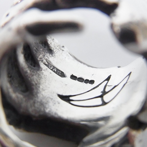 実際に弊社で買取させて頂いたCRAZY PIG/クレイジーピッグ BONE HAND/ボーンハンド リング 8.5号の画像 5枚目