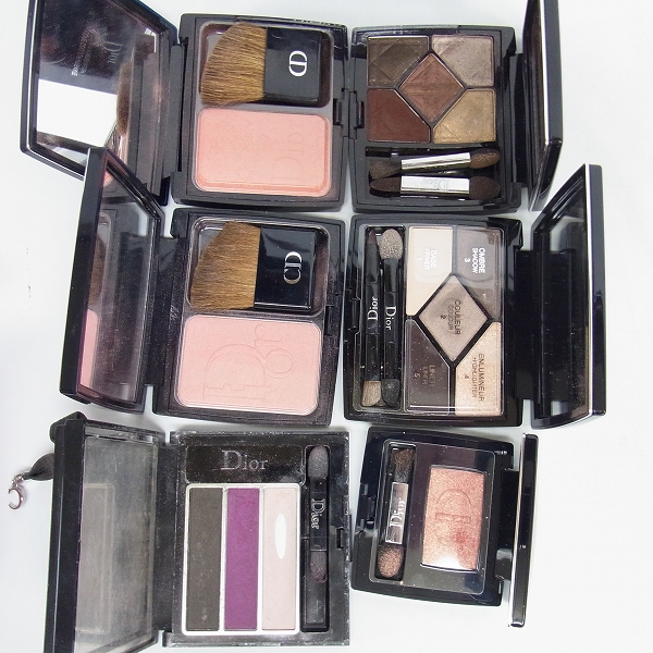 実際に弊社で買取させて頂いたChristian Dior/クリスチャン・ディオール　チーク/アイシャドウ　7点セットの画像 1枚目