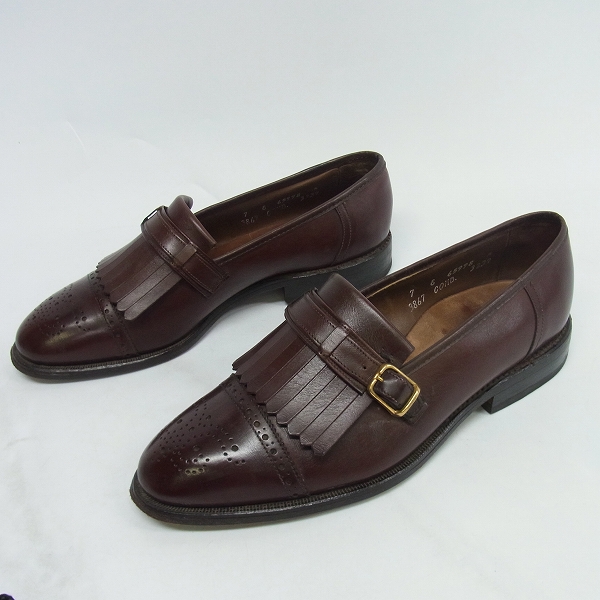 実際に弊社で買取させて頂いたAllen Edmonds/アレンエドモンズ ストラップ/キルトローファー 7Eの画像 3枚目