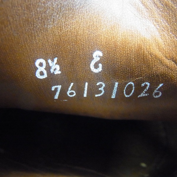 実際に弊社で買取させて頂いたBrooks Brothers/ブルックスブラザーズ ウィングチップ シューズ 76131026/8.5の画像 5枚目