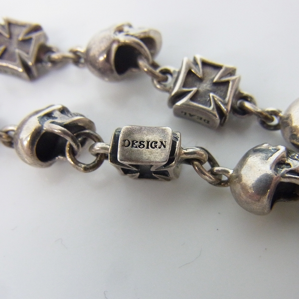 実際に弊社で買取させて頂いたDEAL DESIGN/ディールデザイン スカルズ＆クロス チェーン 45cmの画像 4枚目