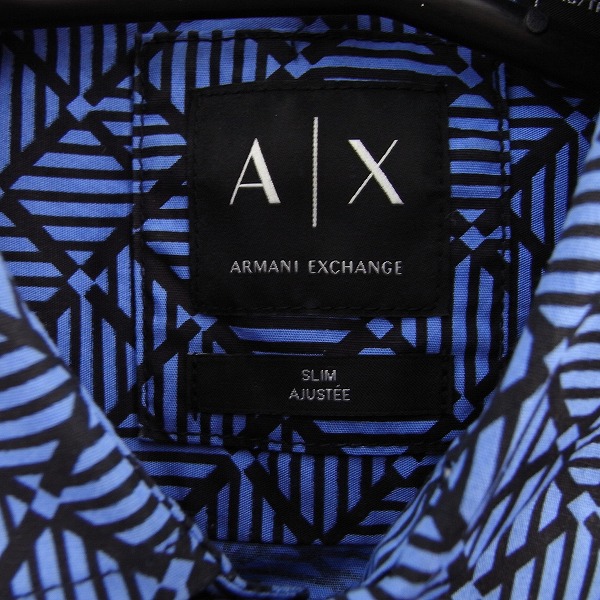 実際に弊社で買取させて頂いたAX/ARMANI EXCHANGE/アルマーニ エクスチェンジ 柄シャツ/XSの画像 2枚目