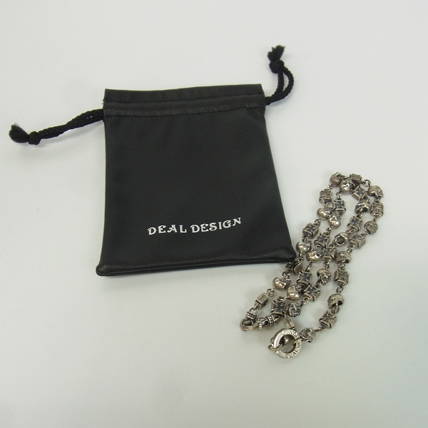 実際に弊社で買取させて頂いたDEAL DESIGN/ディールデザイン スカルズ＆クロス チェーン 45cmの画像 6枚目