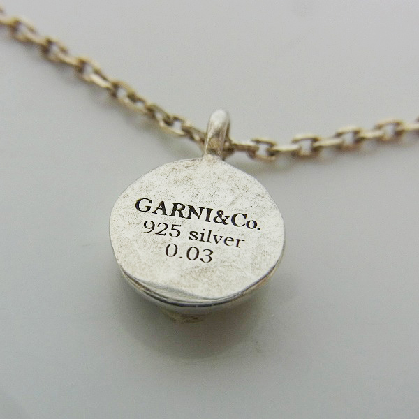 実際に弊社で買取させて頂いたGARNI/ガルニ オーバルネックレス/ペンダント w/ダイヤ の画像 2枚目
