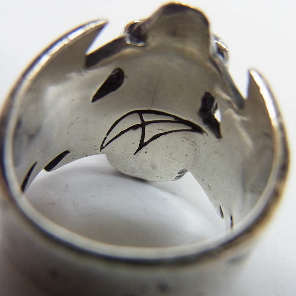 実際に弊社で買取させて頂いたCRAZY PIG/クレイジーピッグ ZAP SKULL/ザップスカルリング 14.5号の画像 5枚目