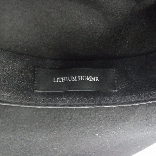 実際に弊社で買取させて頂いたLITHIUM HOMME/リチウムオム/PHILIP TREACY/フィリップ トレイシー ハット 60/L 2点セットの画像 3枚目