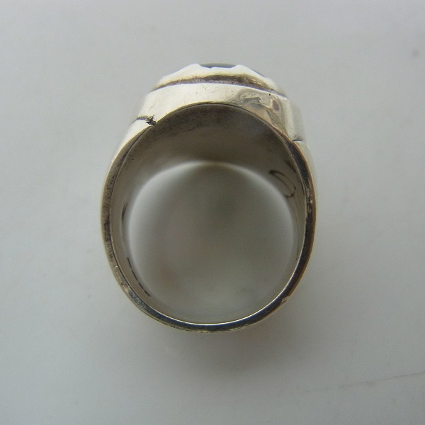 実際に弊社で買取させて頂いたCRAZYPIG/クレイジーピッグ クリスタルスカルリング 14号の画像 4枚目