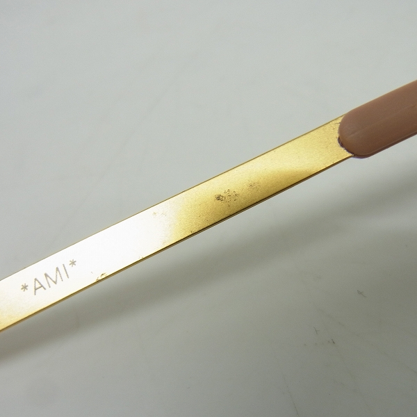 実際に弊社で買取させて頂いたMYKITA/マイキータ 度入り メガネフレーム AMI マットゴールド　の画像 5枚目