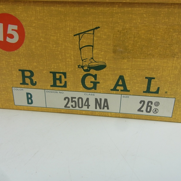 実際に弊社で買取させて頂いたREGAL/リーガル プレーントゥ ビジオネスシューズ 2504/26の画像 9枚目