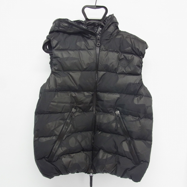 実際に弊社で買取させて頂いたHYDROGEN×DUVETICA/ハイドロゲン×デュベティカ ブラックカモ ダウンベスト 21D002/50