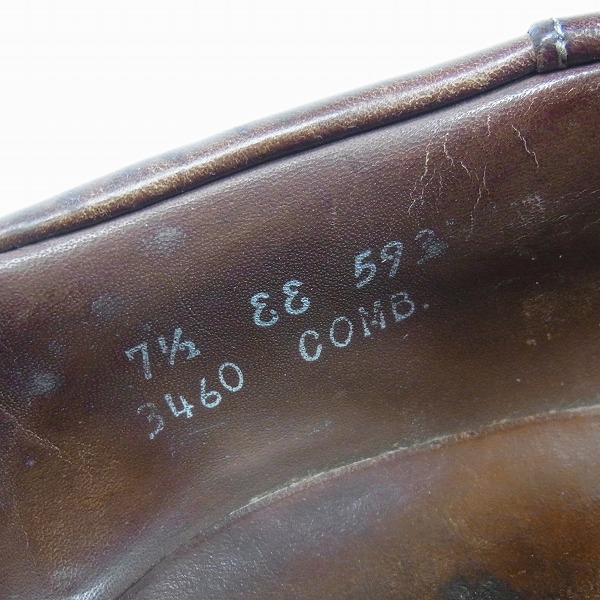 実際に弊社で買取させて頂いたAllen Edmonds/アレンエドモンズ レースアップ レザーシューズ 7.5EEの画像 5枚目