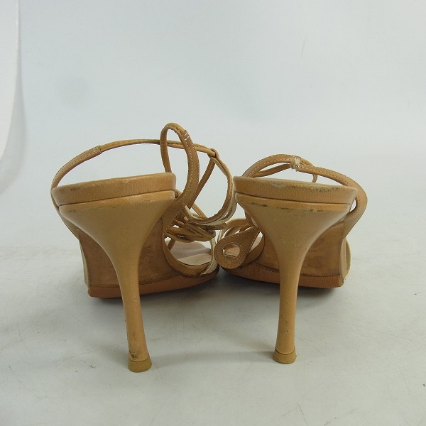 実際に弊社で買取させて頂いたJIMMY CHOO/ジミーチュウ レースアップオープントゥパンプス/37.5の画像 1枚目