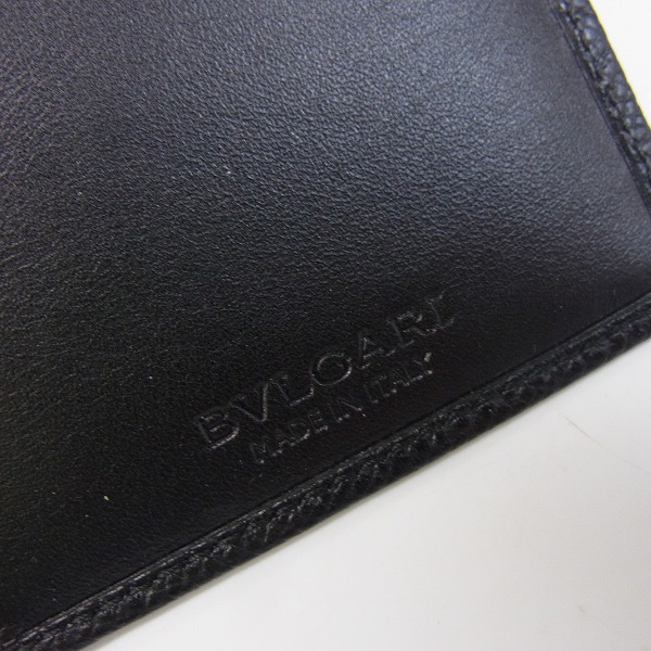 実際に弊社で買取させて頂いたBVLGARI/ブルガリ ロゴクリップ付きロングウォレット/長財布 グレインレザーの画像 6枚目