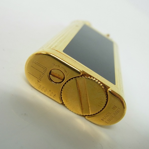 実際に弊社で買取させて頂いたdunhill/ダンヒル UNIQUE/ユニーク イングランド ガスライター ゴールド/ブラックの画像 3枚目