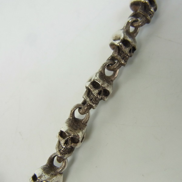 実際に弊社で買取させて頂いたCRAZY PIG/クレイジーピッグ スカルリンク ブレスレット/11リンクの画像 5枚目