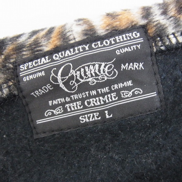実際に弊社で買取させて頂いたCRIMIE/クライミー 胸ポイント プリント ジップアップ パーカー/フーディー Lの画像 2枚目