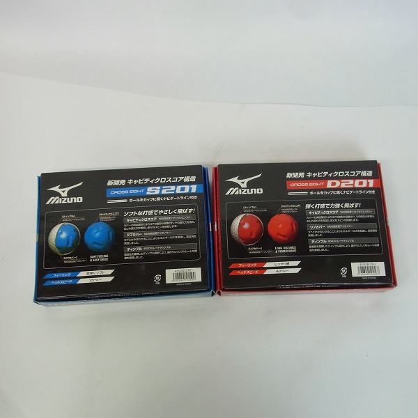 実際に弊社で買取させて頂いた【未使用】Mizuno/ミズノ ゴルフボール D201/S201 計2ダース ホワイトの画像 1枚目