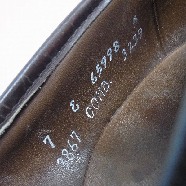 実際に弊社で買取させて頂いたAllen Edmonds/アレンエドモンズ ストラップ/キルトローファー 7Eの画像 5枚目