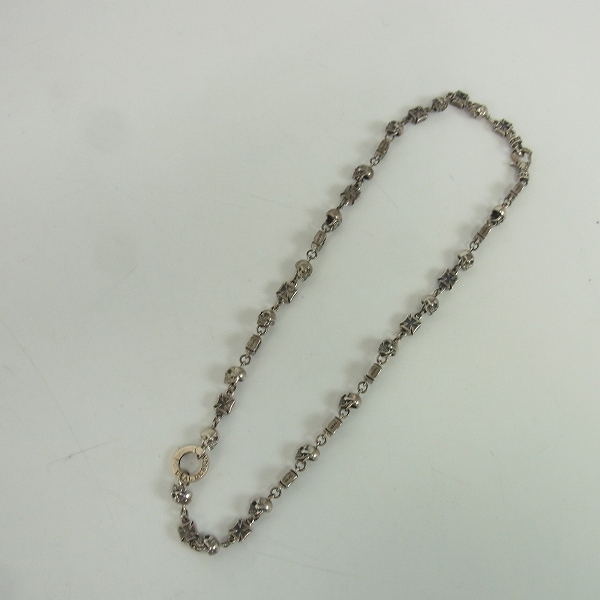 実際に弊社で買取させて頂いたDEAL DESIGN/ディールデザイン スカルズ＆クロス チェーン 45cmの画像 5枚目