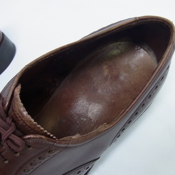 実際に弊社で買取させて頂いたAllen Edmonds/アレンエドモンズ ウィングチップ レザーシューズ 7.5EEの画像 4枚目