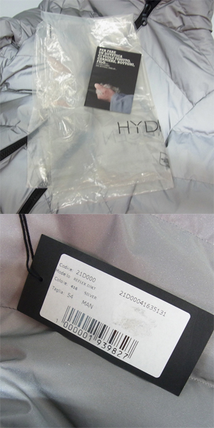 実際に弊社で買取させて頂いたHYDROGEN×DUVETICA/ハイドロゲン×デュベティカ リフレクター ダウンジャケット 21D000/54の画像 9枚目