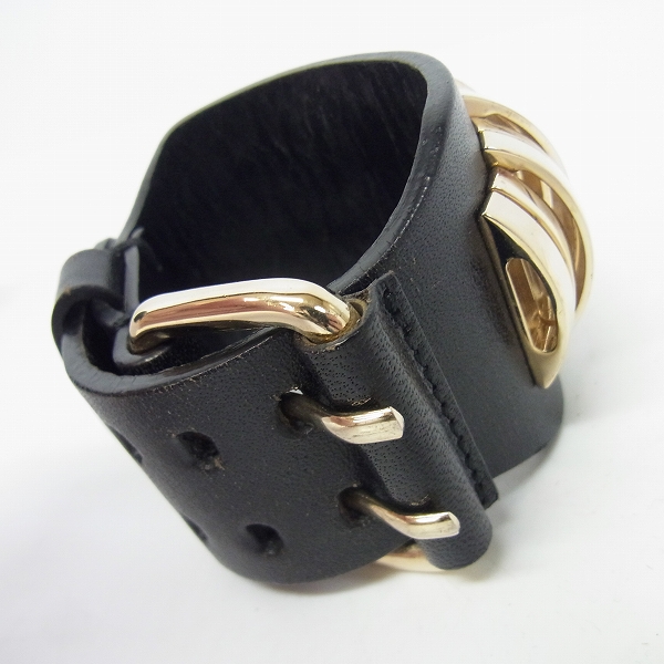 実際に弊社で買取させて頂いたGIVENCHY/ジバンシー カウレザー バックルブレスレットの画像 2枚目