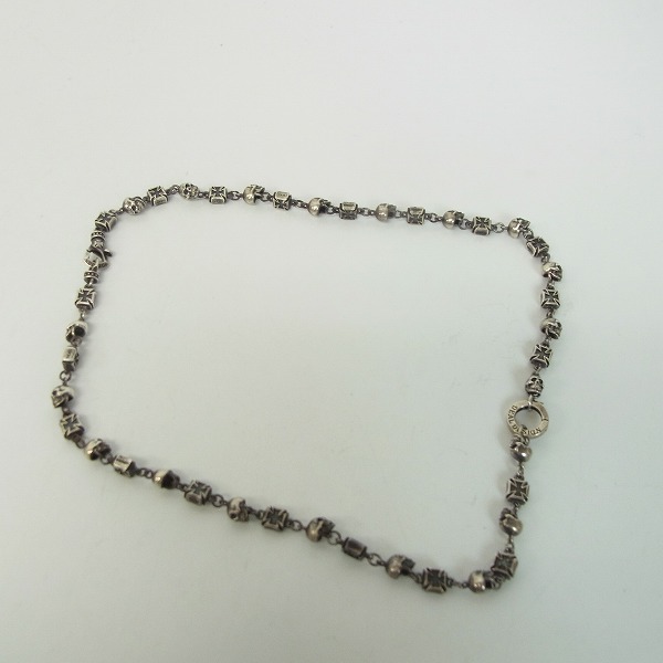 実際に弊社で買取させて頂いたDEAL DESIGN/ディールデザイン スカルズ＆クロスチェーンネックレスの画像 4枚目