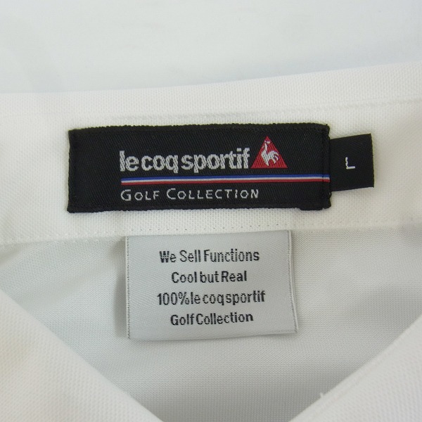 実際に弊社で買取させて頂いたlecoqsportif/ルコックスポルティフ ゴルフウェア ポロシャツ Lの画像 2枚目