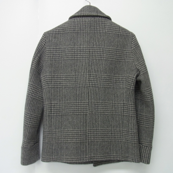 実際に弊社で買取させて頂いたEDIFICE/エディフィス グレンプレイドメルトンショールカラー ジャケット 12-011-300-1005-3-0 Size：44の画像 1枚目