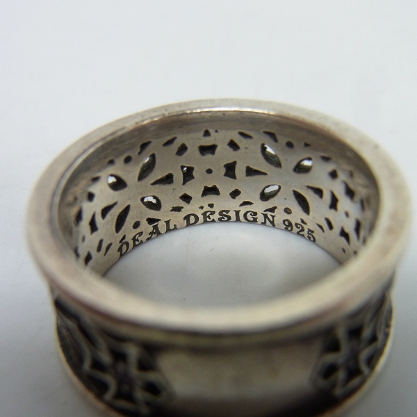 実際に弊社で買取させて頂いたDEAL DESIGN/ディールデザイン クロスウェブリング/指輪/シルバー/17号の画像 3枚目